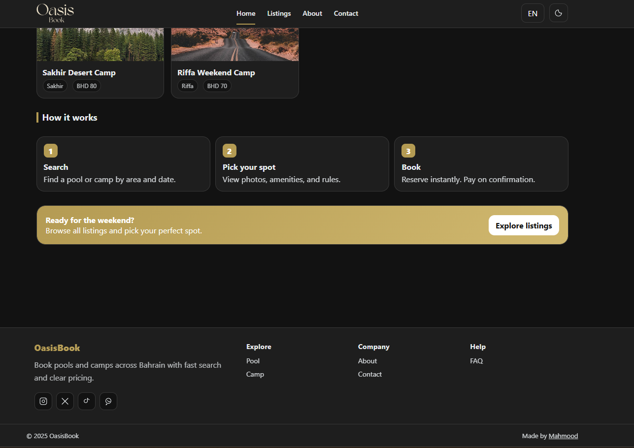 OasisBook screenshot 2